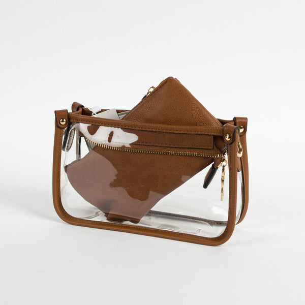 Clear Crossbody Bag with Chain