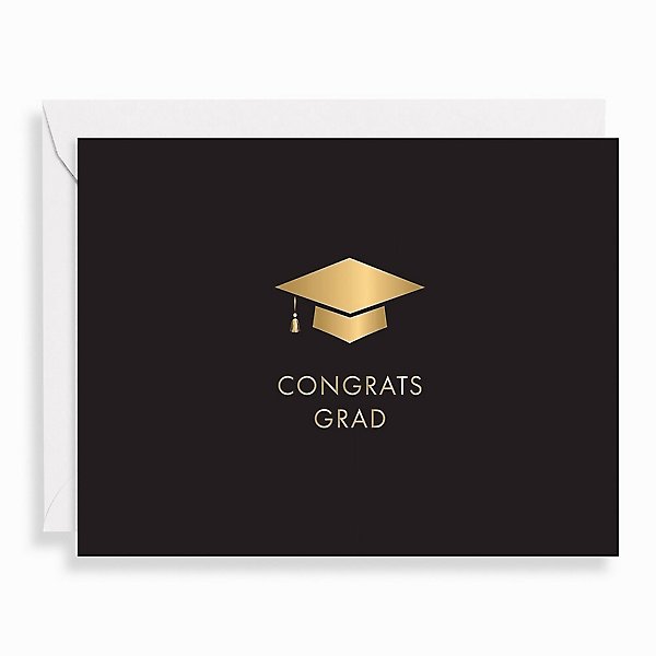 Gold Congrats Grad Card