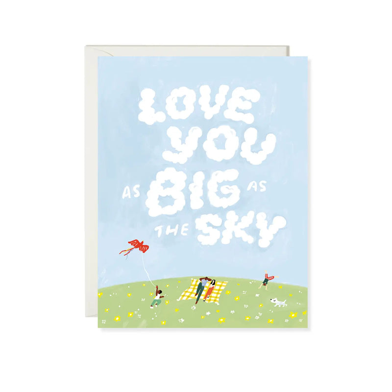 Love You As Big As The Sky Card