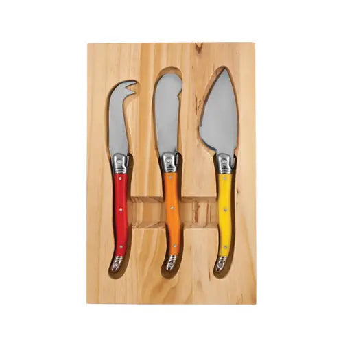 Sunnyside Enamel Cheese Knives - set of 3