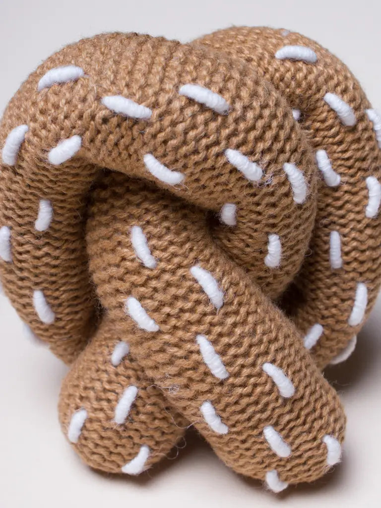 Handmade Knit Baby Rattle