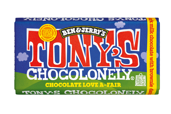 Tony's x Ben & Jerry's Dark Milk Chocolate With Brownie Bar