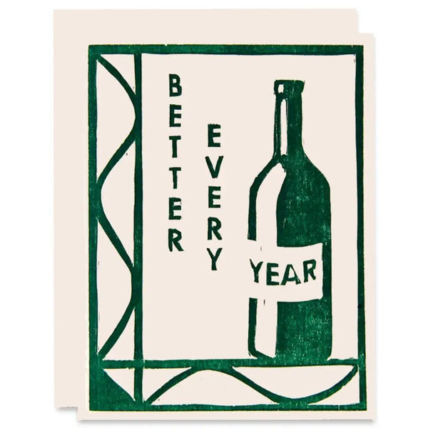 Better Every Year Letterpress Card