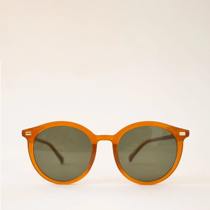 Orange Circle Sunglasses