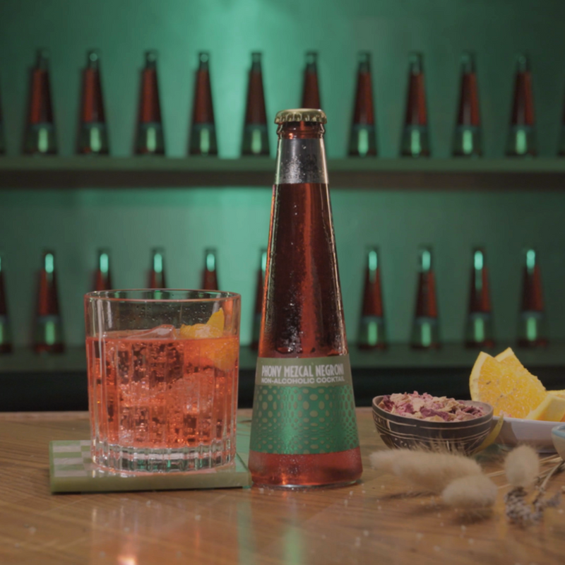 St. Agrestis Non-Alcoholic Phony Mezcal Negroni.