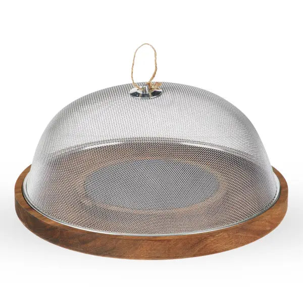 Slate and Acacia Cheese Board with Dome