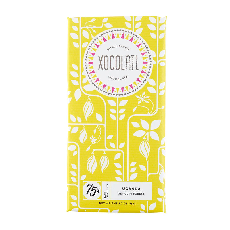 Xocolatl Small Batch Uganda 75% Single Origin Dark Chocolate