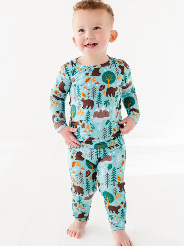Kids Bamboo Pajamas - Woody Woodland