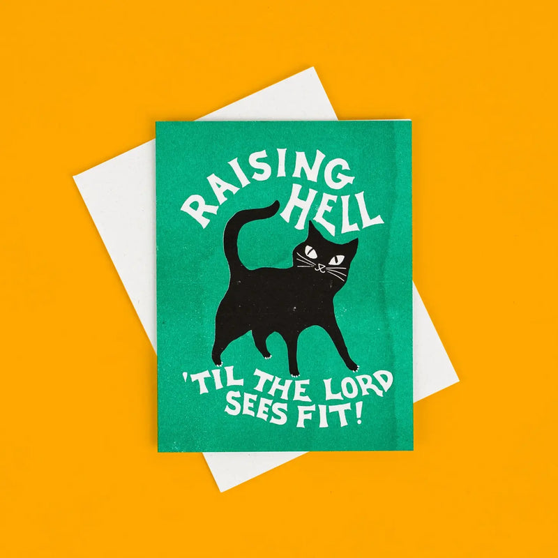 Raising Hell Birthday Card