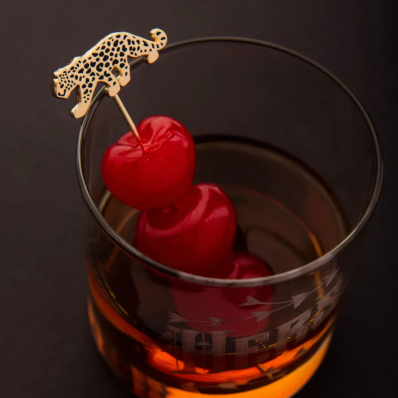 Leopard Cocktail Picks - Set of 4