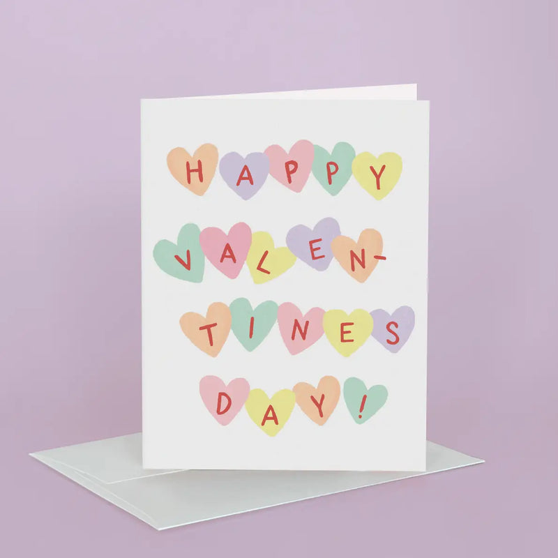 Conversation Hearts Greeting Card