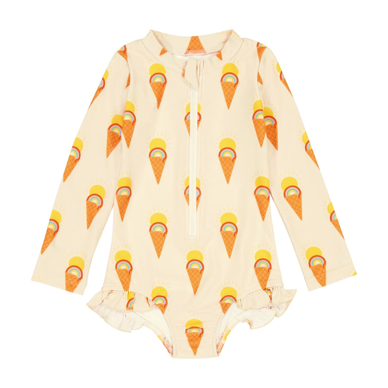 Kids and Baby Swimsuit Rash Guard - Ice Cream Dreams