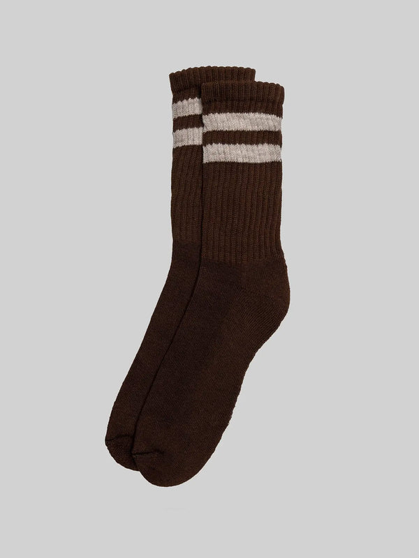 American Trench Retro Double Stripe Crew Sock