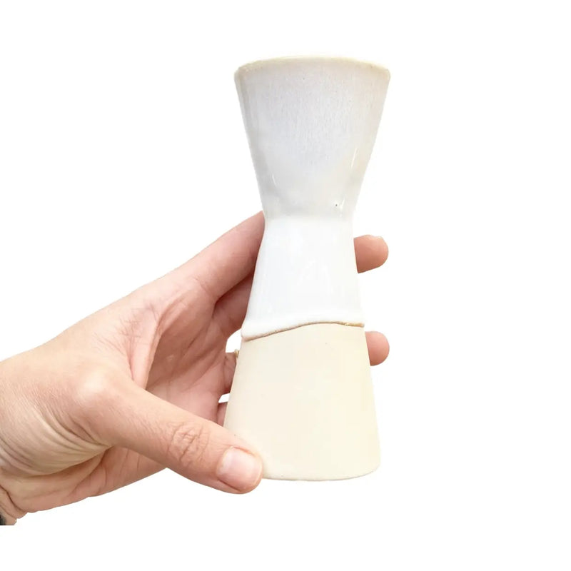 Milk and Honey Stoneware Bud Vase