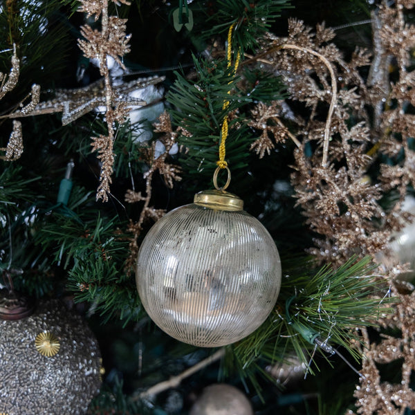 Mercury Glass Antique Ball Ornament