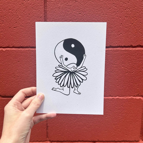 Atlas Risograph Art Print - 6x8