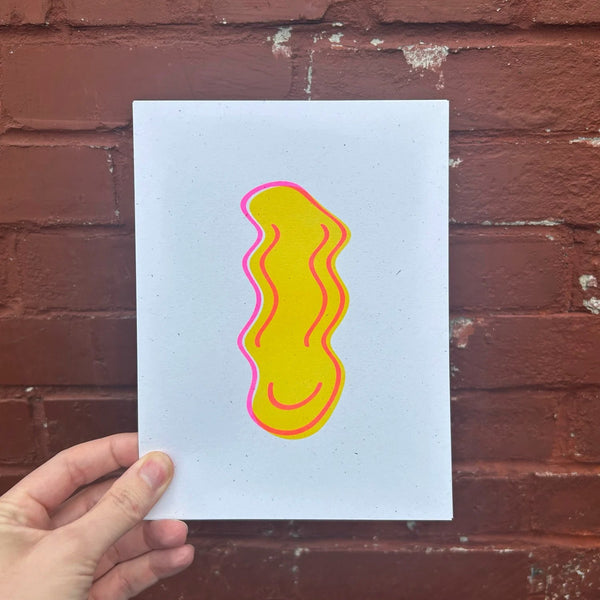 Smiley Risograph Art Print - 6x8