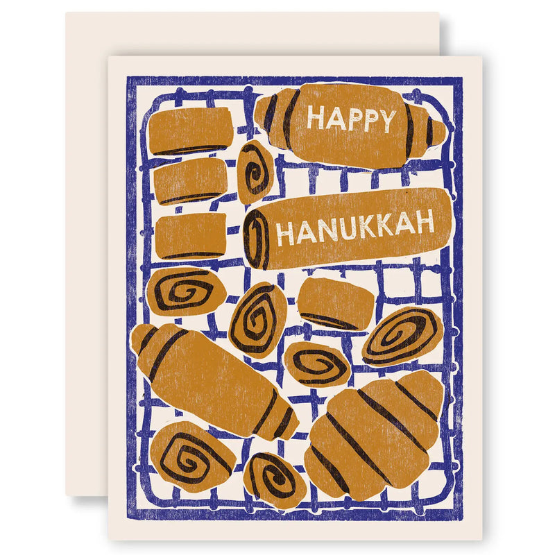 Rugelach Happy Hanukkah Card