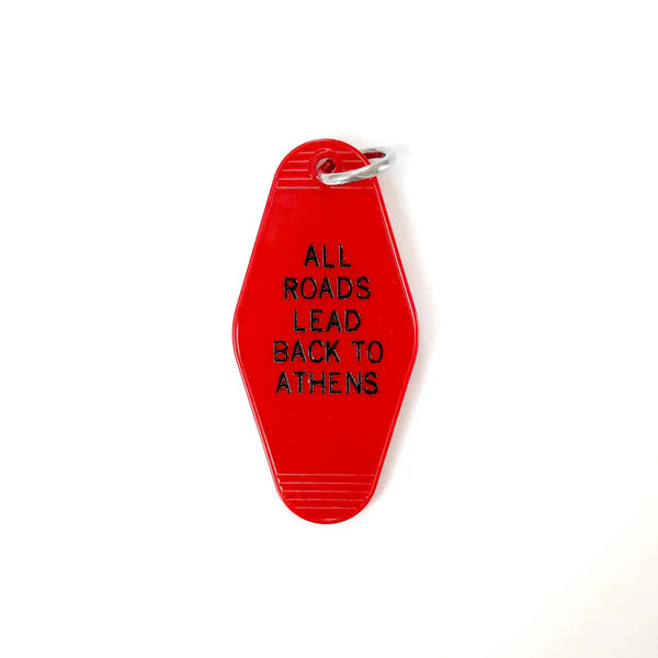 All Roads Lead Back to Athens Keychain