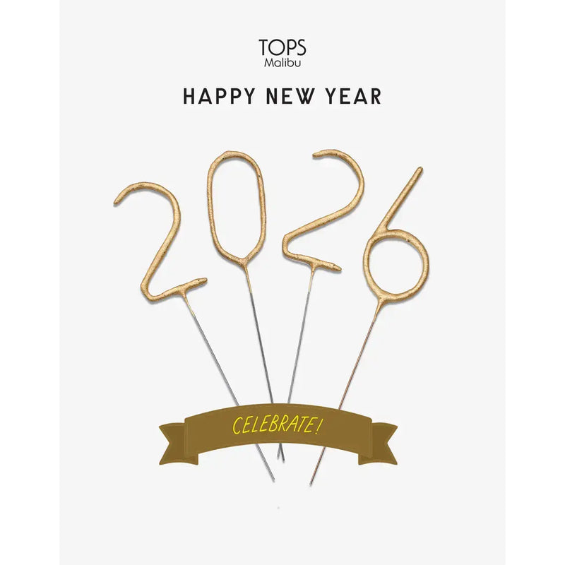 Mini 4" Gold Number Sparklers