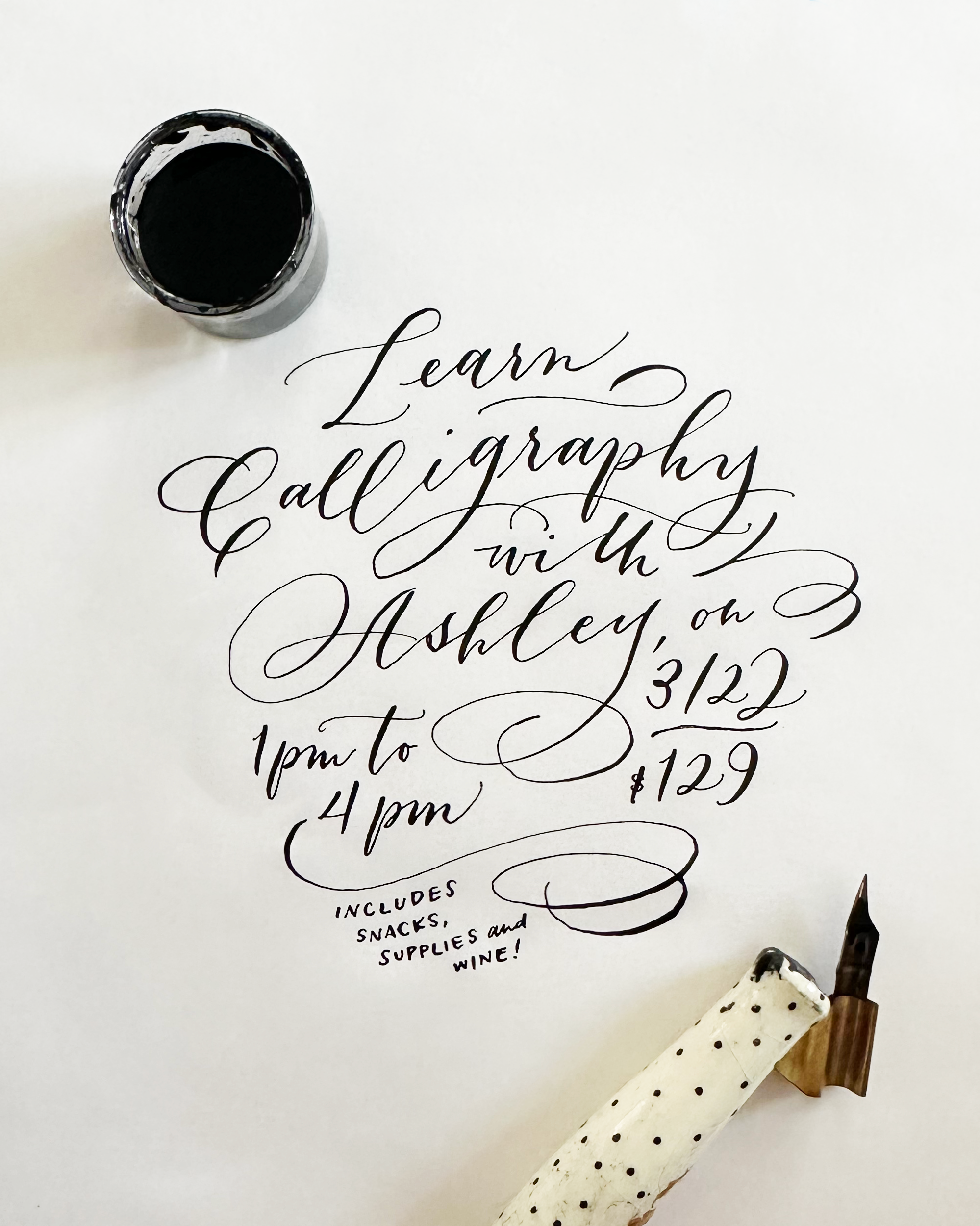 Calligraphy Workshop – Press Shop