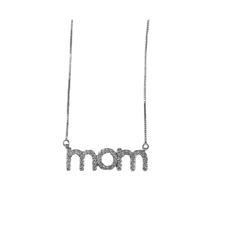 Mom Pave Necklace