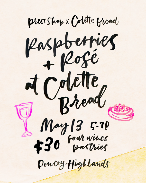 Raspberries & Rose at Colette Bread