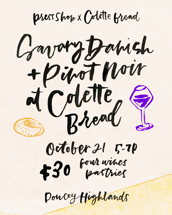 Savory Danish & Pinot Noir at Colette Bread