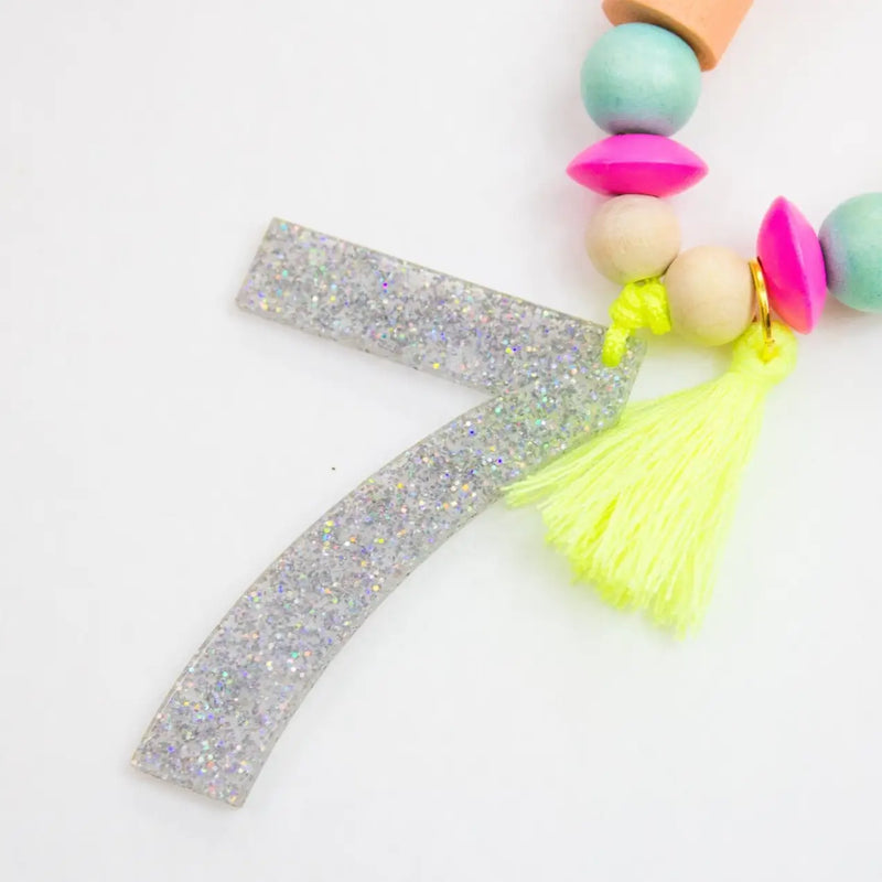 Kids Birthday Glitter Numbers