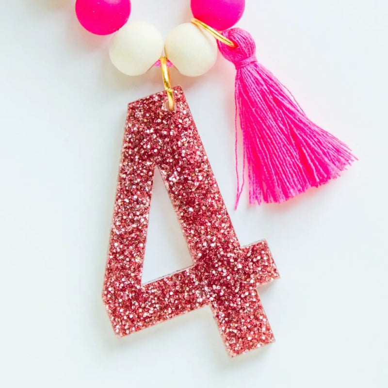 Kids Birthday Glitter Numbers