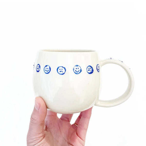 The Feelings Mug - Happy / Sad Face Design