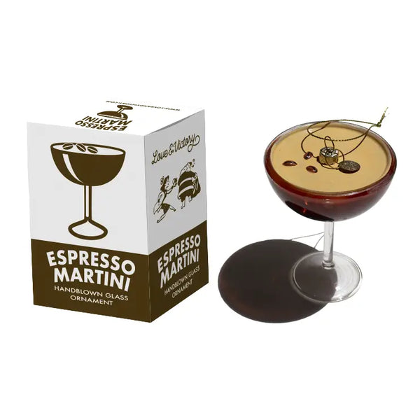 Esspresso Martini Cocktail Christmas Ornament