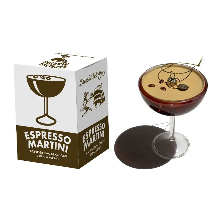 Esspresso Martini Cocktail Christmas Ornament