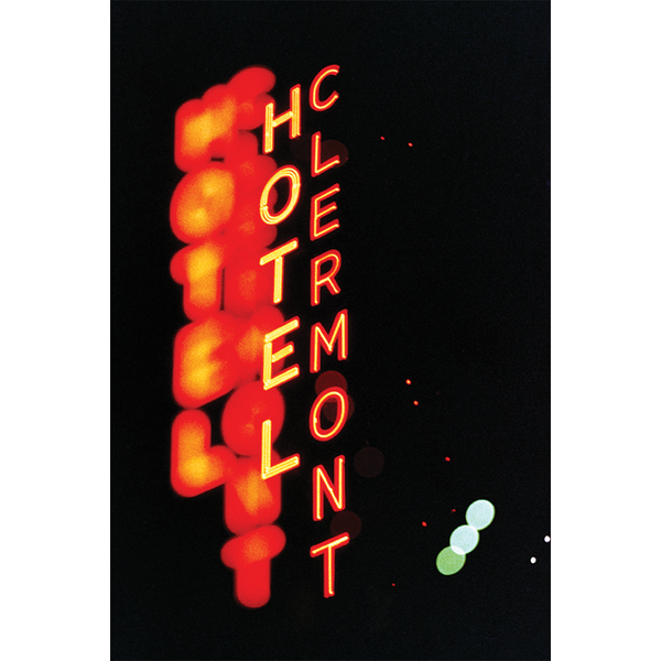 Large Neon Hotel Clermont Print