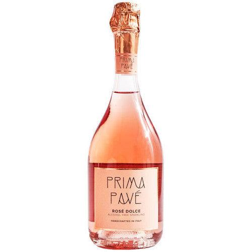 Prima Pavé Rosé Dolce Non-Alcoholic Sparkling Rosé Demi-Sec Wine, 750ml