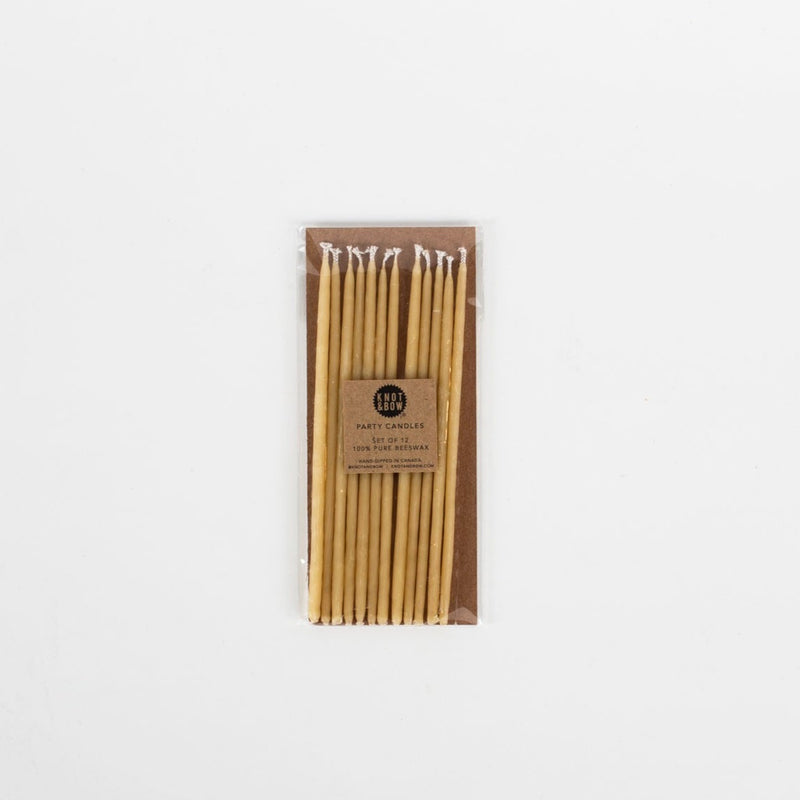 Beeswax Birthday Candles, Tall
