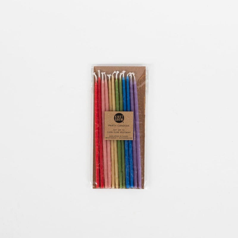 Beeswax Birthday Candles, Tall