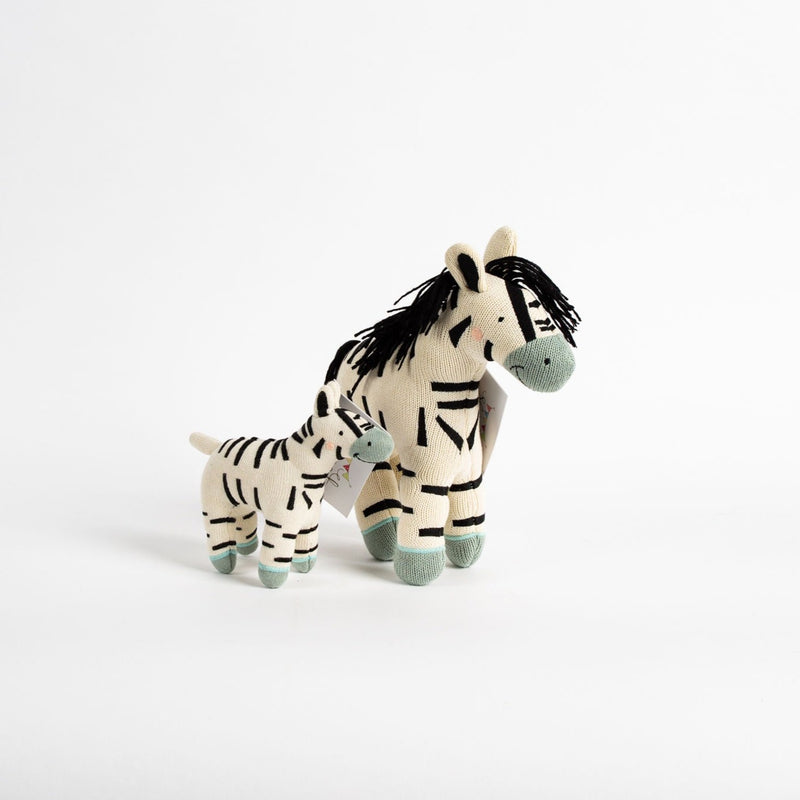 Knitted Plush Zebra