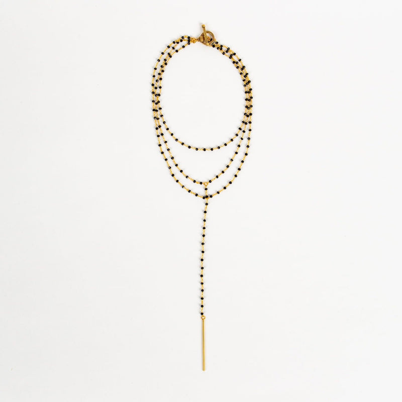 Petite Rosary Bead Lariat