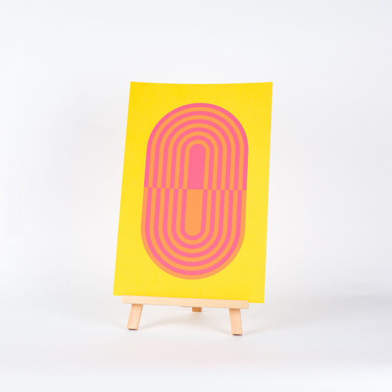 Striped Pill Print