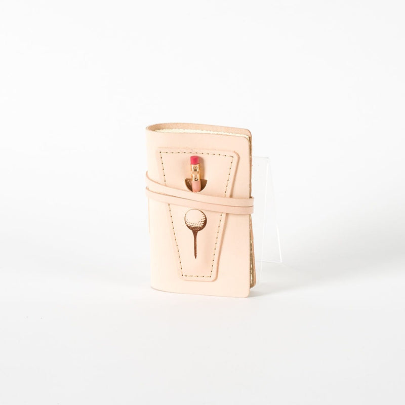 Leather Golf Log with Pocket