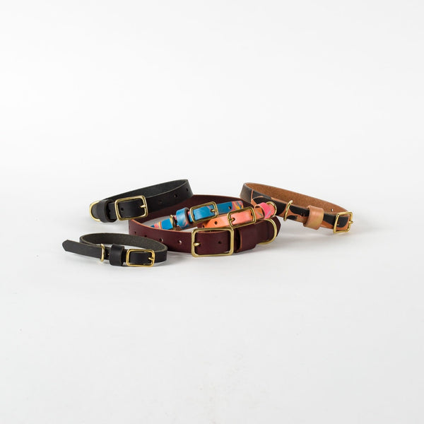 Dog Collar in Black Leather