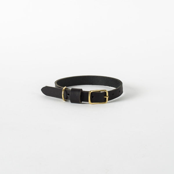 Dog Collar in Black Leather