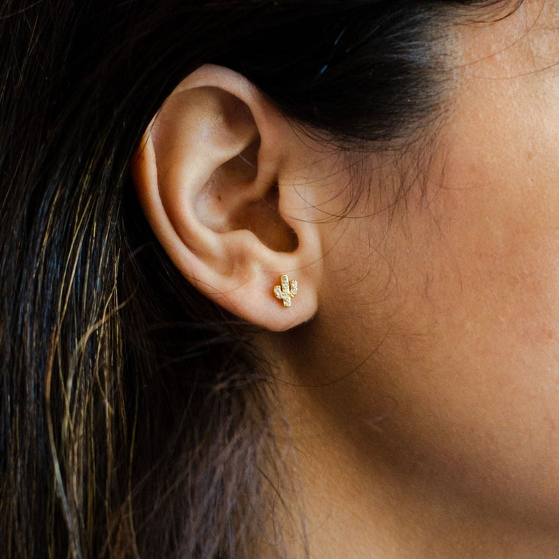 Mini Cactus Studs