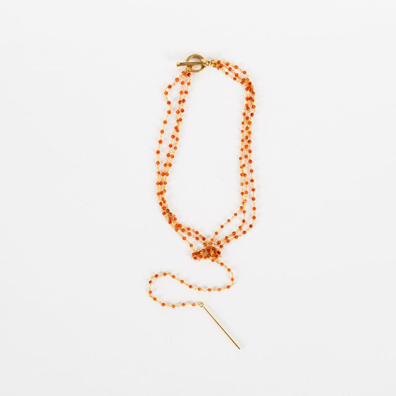 Petite Rosary Bead Lariat