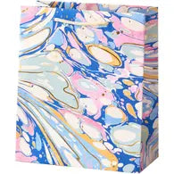 Pink and Blue Marble Gift Bag