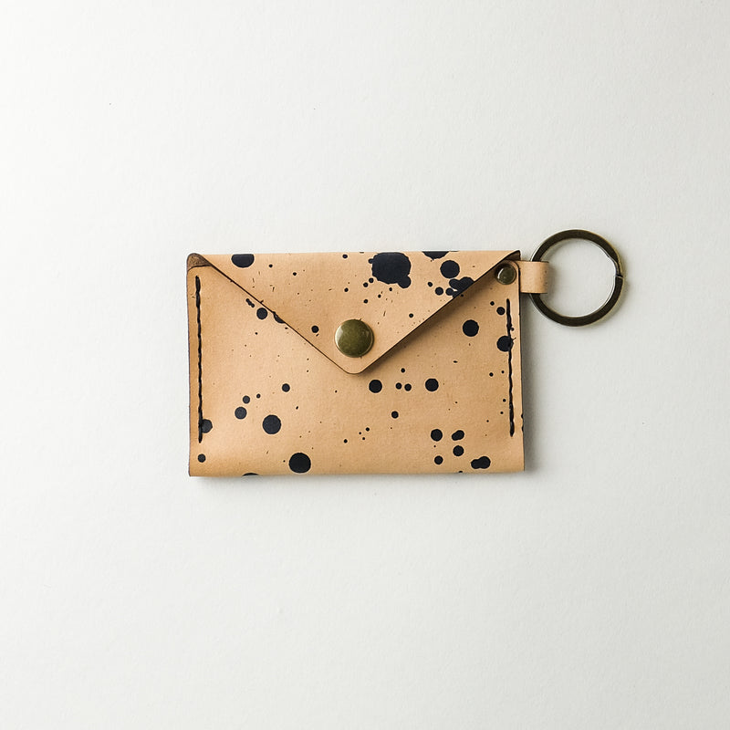 Leather ID Keychain Wallet