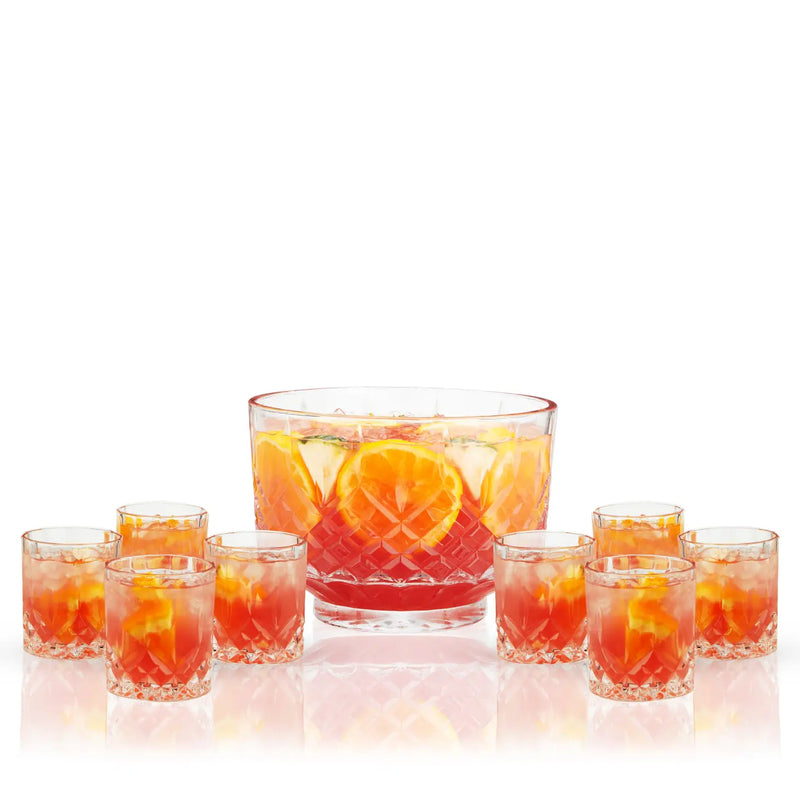 Admiral Punch Bowl with 8 Tumblers