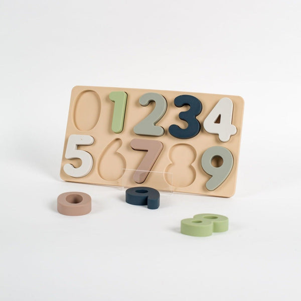 Large Soft Silicone Number Puzzle (11-pc) for Toddlers