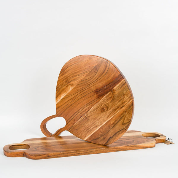 Large Round Wood Serving Board
